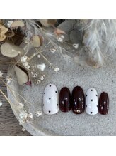 アヴェックアムール 豊田(avec amour)/natural ハートドットネイル