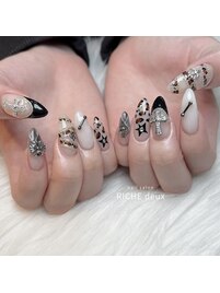 ロングレオパードネイル♪