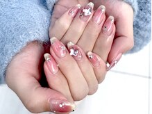 ネイルマジック 仙台一番町店(NAIL MAJIC)/チークネイル×ハートストーン
