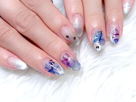 マグネット×フラワーネイル☆