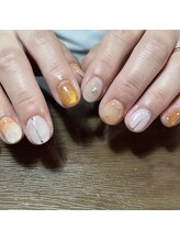 プリュネ(Prune)/オレンジ/マグネット/マーブル