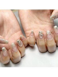 キラキラワンホンネイル