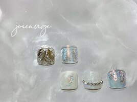 フットネイル　親指アート