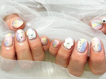 ネイルサロンブリス(nail salon Bliss)/☆3Dフラワーネイル☆