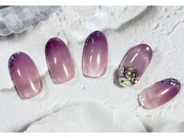 ビジュー×マグネット×グラデ