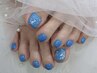 【フットネイル】定額デザイン(1) ¥5940|カラー変更OK