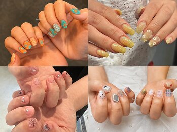ルミエ(Lumie)の写真/ショートネイルでも、可愛く美しい指先へ導きます♪手描きアート/マグネット/おまかせデザインOK♪
