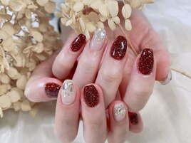 秋冬Flashキラキラネイル