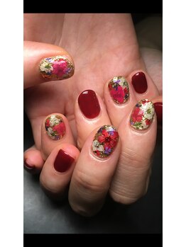 ネイルサロン アイル(nail salon i’ll)/押し花☆