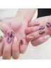イベント時のみネイルをされたい方に！簡単オフキット付き　アートネイル
