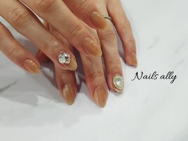 しずく×Vカット×シアーカラー
