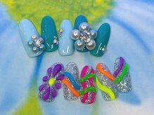 アン ジョーヌドラゴ/【自爪ネイル】カラフルネイル