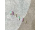 ひょう柄×パープル×グリーン
