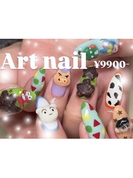 手描きアートが得意なサロン