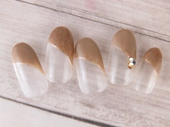 ネイルサロンクロエ (Nail Salon CHROE)/ナナメフレンチ