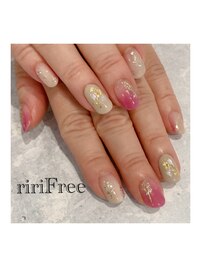 ニュアンスパープルネイル