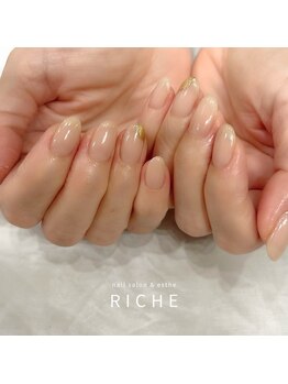 リッシュ(RICHE)/オフィスネイル！上品ミラー