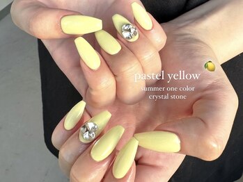 ケリーネイル(kelly nail.)/パステルイエローネイル