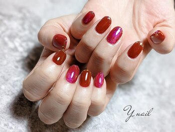 ワイネイル(Y.nail)/シンプルコースデザイン
