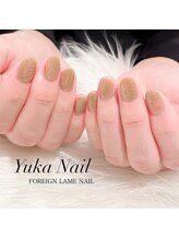 ユカネイル(Yuka Nail)/大人美人！BEIGE＆LAMEネイル♪