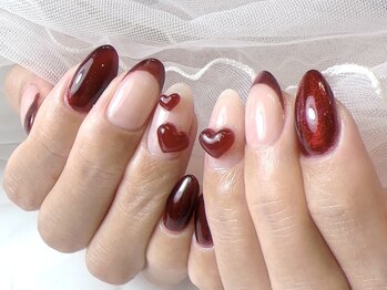 リュールネイル(lueur nail)/大人のハートネイル