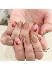 春カラーニュアンスネイル