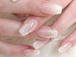 大人の透明感＊マグネットネイル