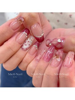メルネイル(MELL-NAIL)/pinknail【10本アート】