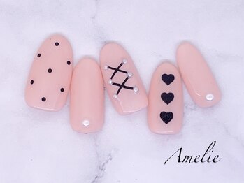 アメリ(Amelie)/ガーリー/ハート/ワンカラー