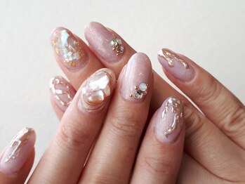 パステル(PASTEL)/シェルや天然石を使って