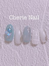 シェリーネイル(Cherie Nail)/ミラー×ぷっくりチェック♪