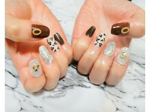 チェリー(Cherry)/【ヒョウ柄ネイル】