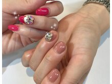 アトリエルリアン(Atelier Le Lien)/スワロフスキー/春ネイル