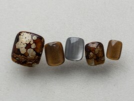 【Foot Art 10】Brown×Gold