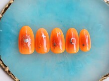 ネイルサロン フローリア(nail salon Florir)/オレンジチークネイル