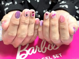 定額アートコースBarbieネイル