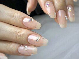 ちゅるんカラー×華奢アート