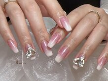 アイネイルズ 四条河原町店(I-nails)/キラキラハート￥6500～11500