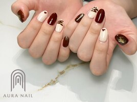 バレンタインネイル