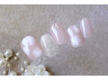 プリッシュ 銀座店(prish)/6000円　透け感　大人ネイル