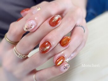 ネイルサロン　Moucheri【モンシェリ】皆実町店 【9/24 NEW OPEN（予定）】の写真/【自爪にやさしいパラジェル使用＊】お仕事で派手NGの方でも選びやすいシンプル定額コースあり◎