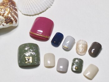 アース コアフュールボーテ 新潟中野山店 (EARTH Coiffure beaute')/フット定額ネイル￥7500