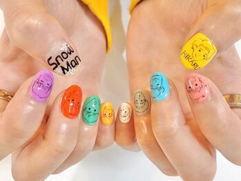 ネイルズガッシュ 蒲田東口店(NAILsGUSH)/キャラクター/痛ネイル/3D