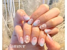 アティレ(attirer)/ぷっくりお花ネイル