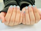 ラメグラデーション/水色¥6400