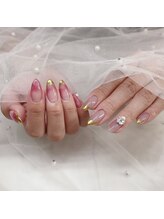 エクラベル(E'clat belle)/トレンド☆ミラーフレンチネイル