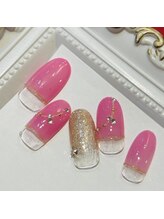 ネイルファクトリー 横浜ベイクォーター店/フレンチデザイン¥9000