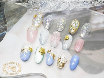 ラスターネイル(Luster nail)の写真/輝く指先に♪アクセス抜群◎ネイルデビューにピッタリ！【夏の定番☆デザインネイル6100円】