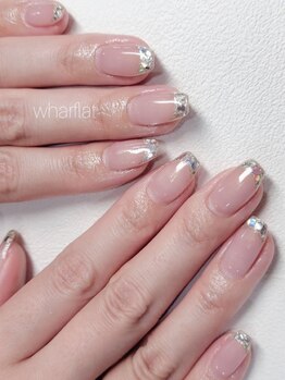 ワーフラット(wharflat)の写真/フットネイルも全員クーポンでお得に通える◎人気のスタ-ギャラクシ-ネイル♪クーポン有!ニュアンスミラ-OK