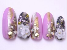 ネイリックス 栄ガスビル(NAILX)/３Ｄフラワーネイル